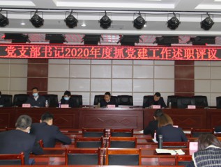乐动平台召开2020年度党支部书记抓党建工作述职报告会